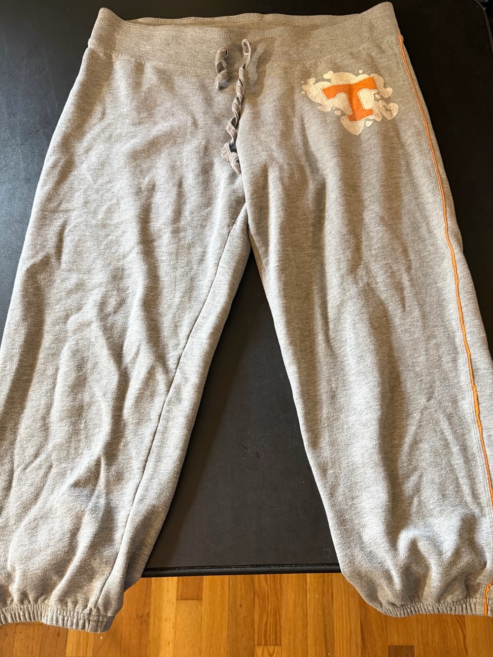 Women’s Y2K ( 2001)Victoria Secret PINK Collegiate Sweatpants with Orange Accent